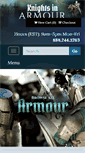 Mobile Screenshot of knightsinarmour.com