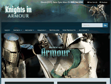 Tablet Screenshot of knightsinarmour.com